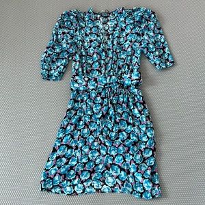 Zara floral belted dress